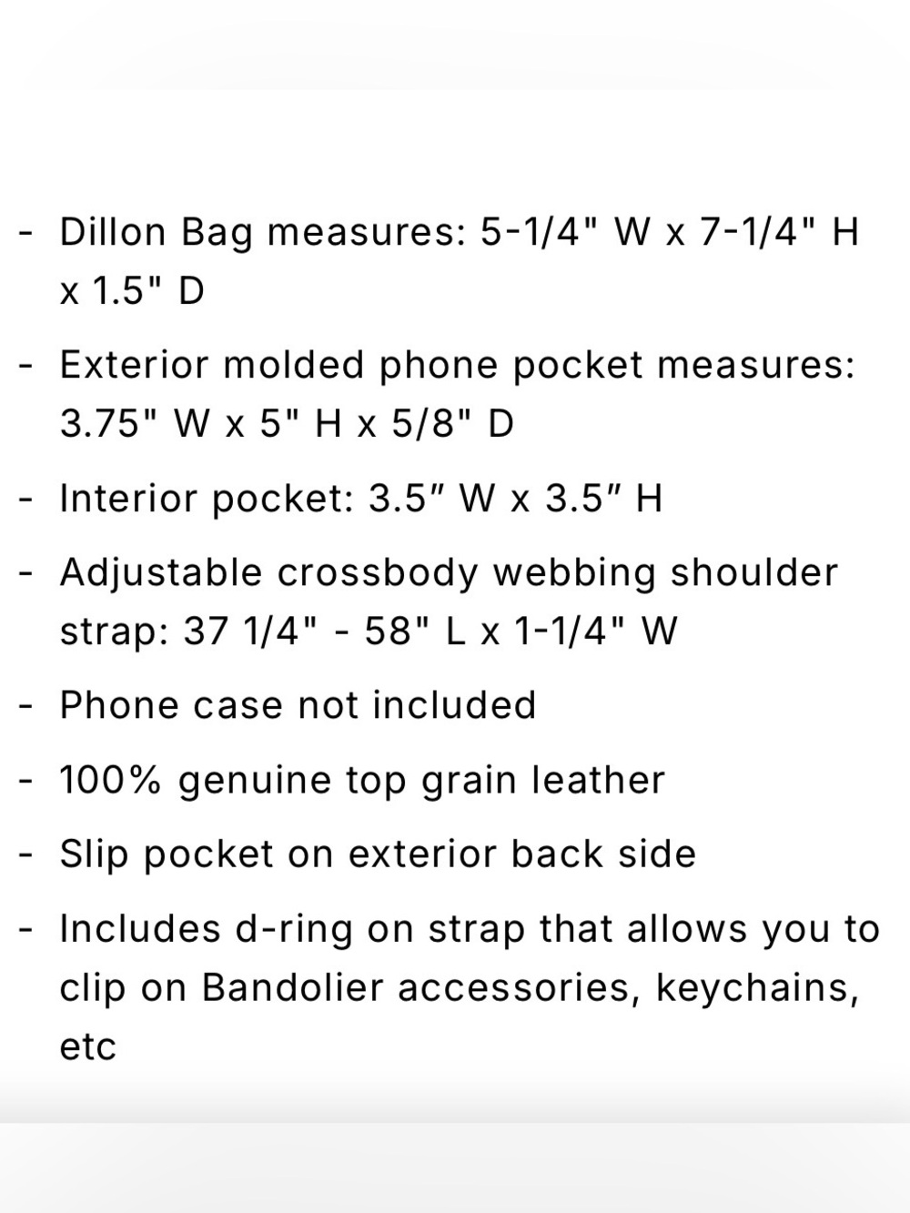Bandolier Dillon Leather Crossbody Bag - Saddle Brown/Gold - Picture 3 of 6